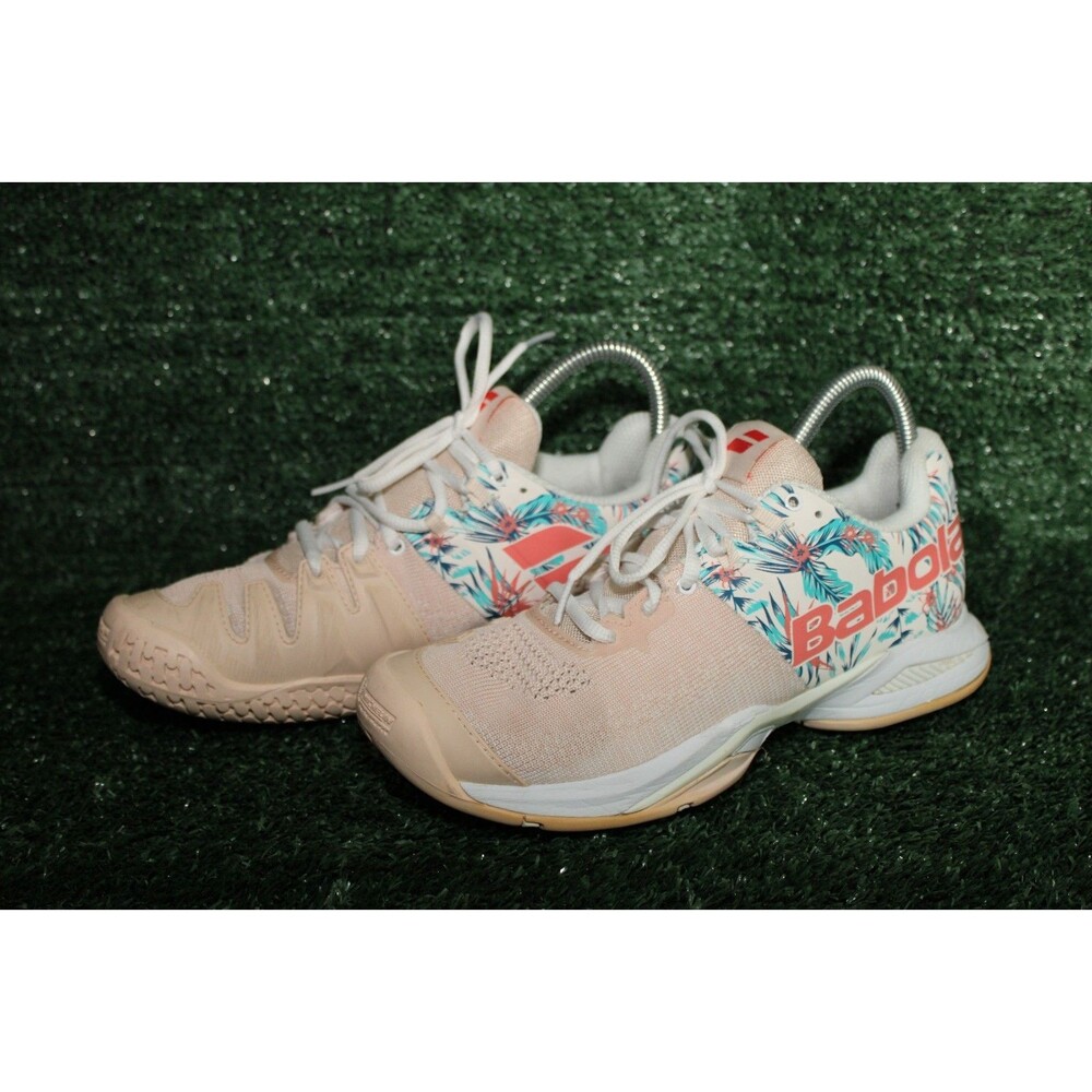 Babolat Propulse Blast AC Women's 8.5 Tennis Shoes Peach Tropical Floral 31S2044